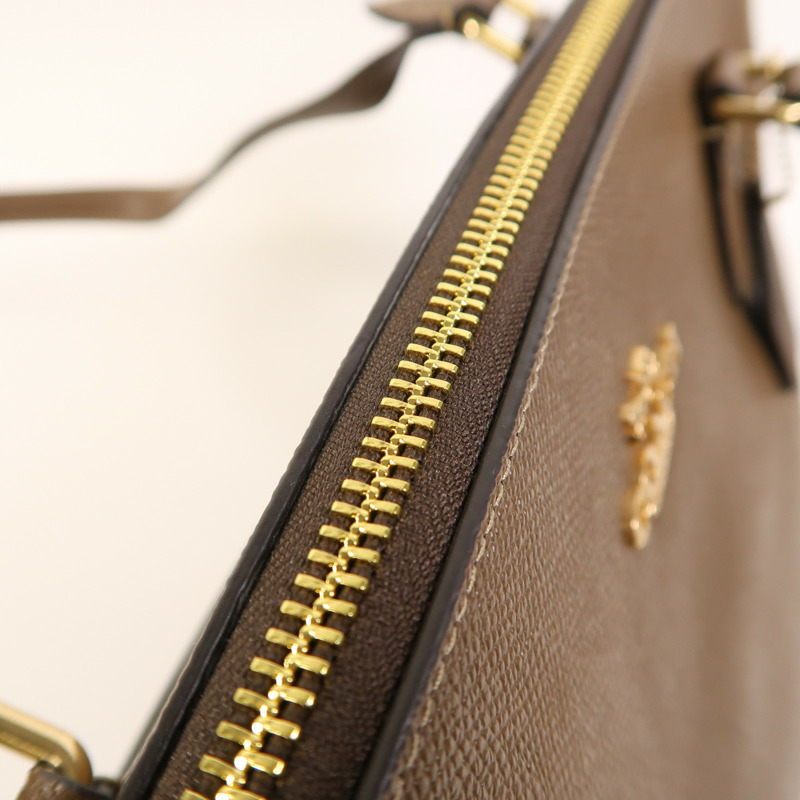 COACH 牛皮皮革Gallery Tote Bag金扣肩背袋-12