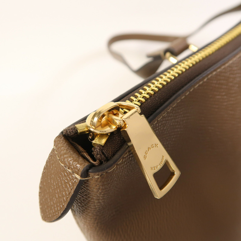 COACH 牛皮皮革Gallery Tote Bag金扣肩背袋-13