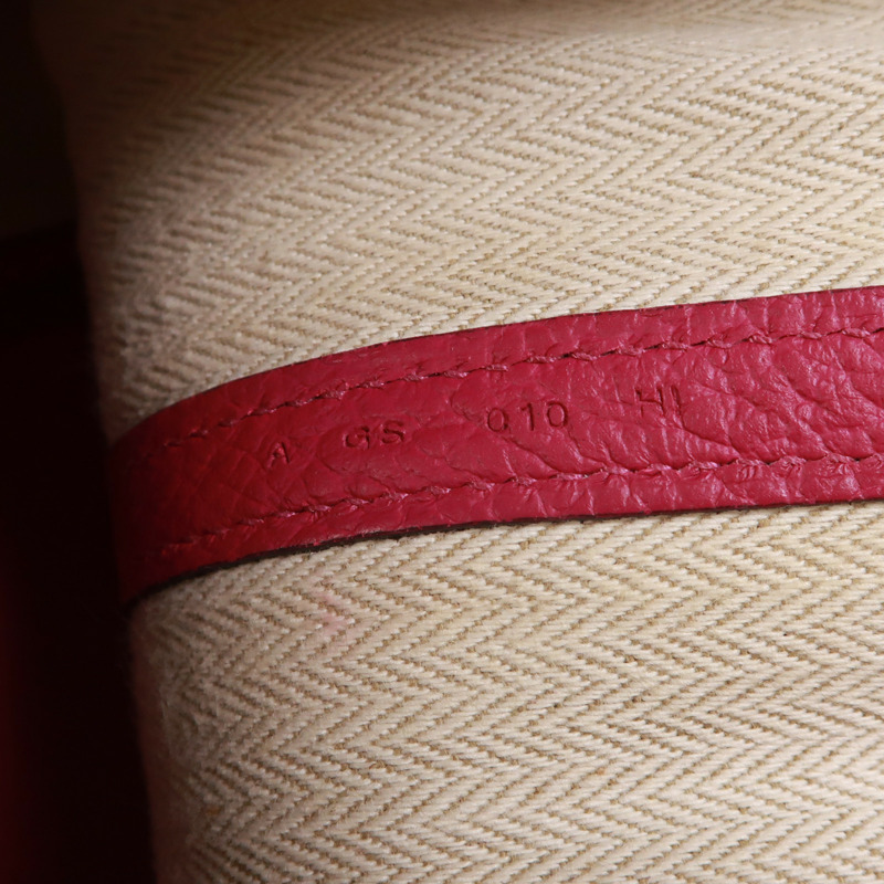 HERMES Negonda皮革Garden Party TPM銀扣手挽袋Rose Pourpre-6