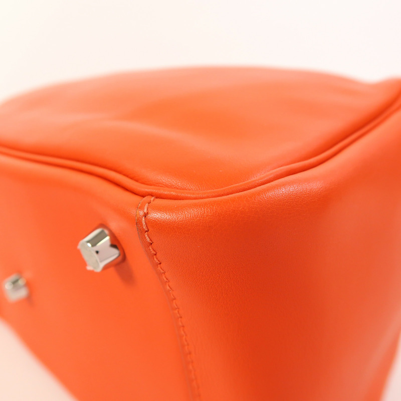 HERMES Swift皮革Lindy 26銀扣手挽肩背兩用袋Capucine-13