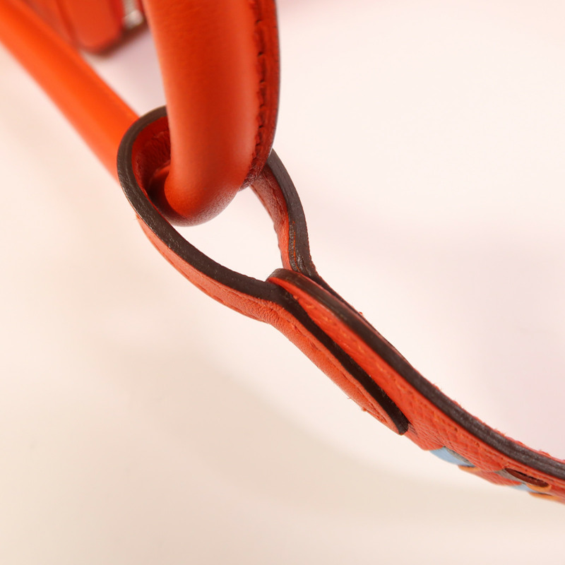 HERMES Swift皮革Lindy 26銀扣手挽肩背兩用袋Capucine-15