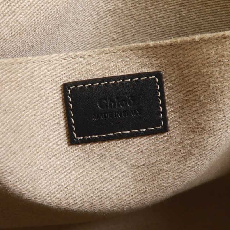 Chloe 帆布Woody Tote Medium肩背袋-5