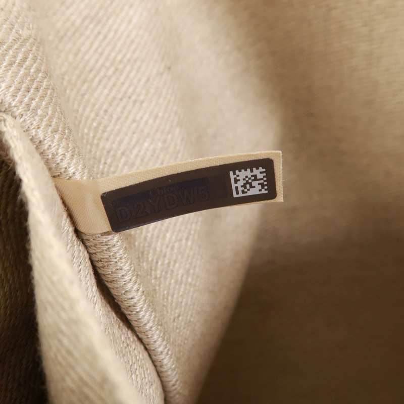 Chloe 帆布Woody Tote Medium肩背袋-7