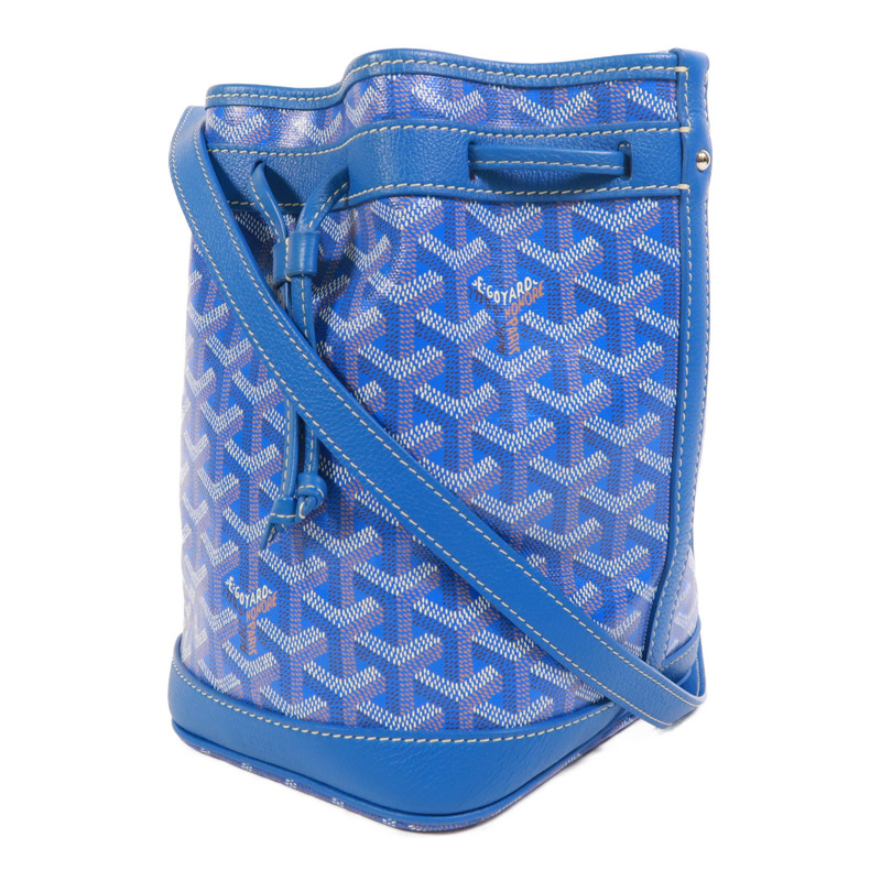 GOYARD 塗層帆布Petit Flot Bucket銀扣肩背袋-2
