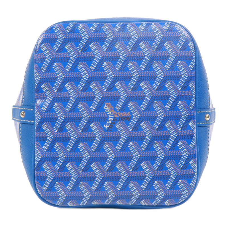 GOYARD 塗層帆布Petit Flot Bucket銀扣肩背袋-3
