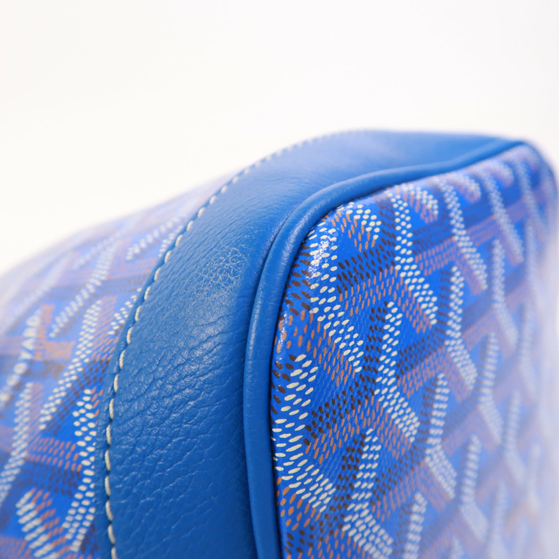 GOYARD 塗層帆布Petit Flot Bucket銀扣肩背袋-12