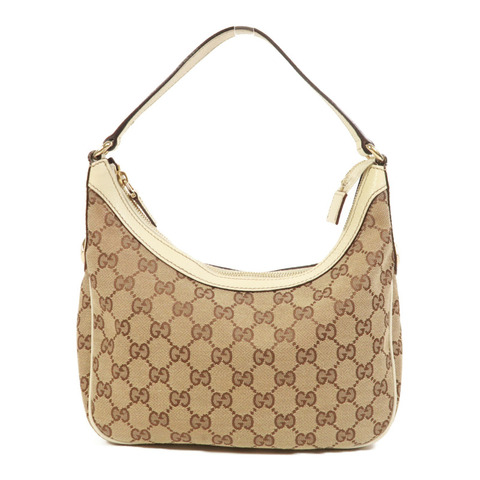 GUCCI 帆布Shoulder Bag金扣肩背袋