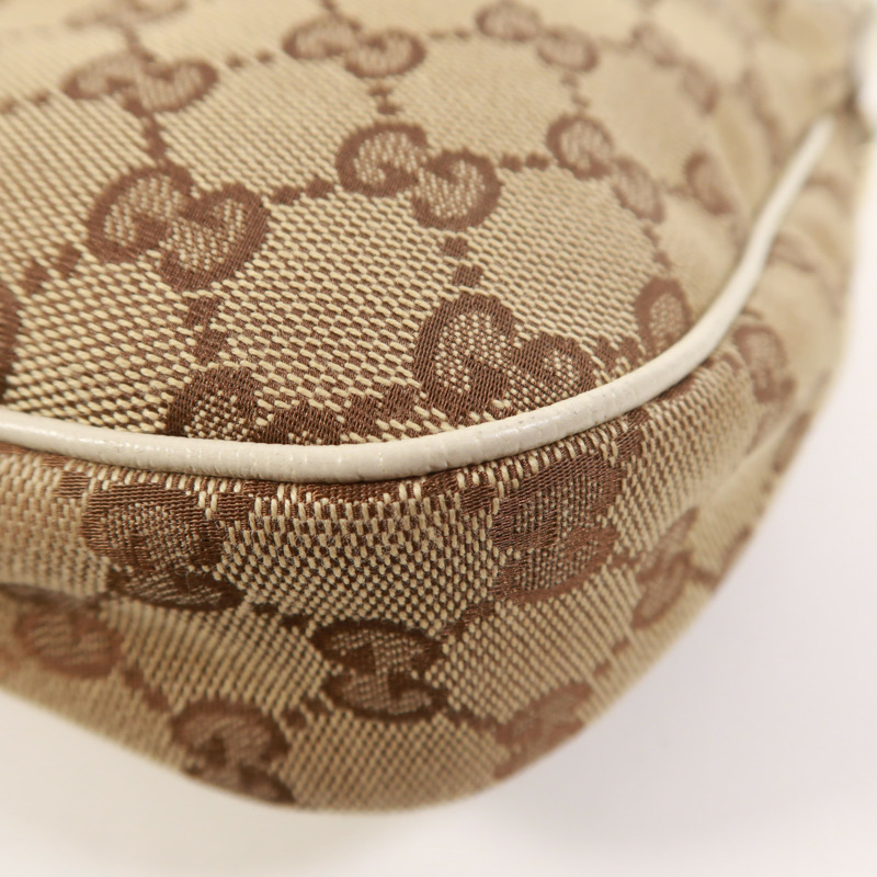 GUCCI 帆布Shoulder Bag金扣肩背袋-8