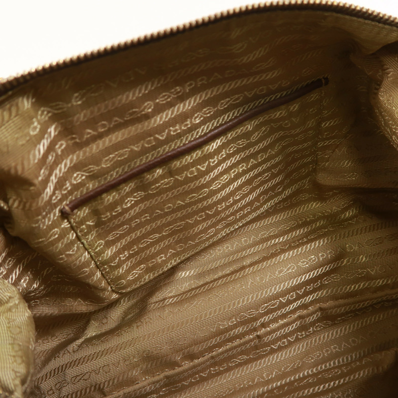 PRADA 帆布Shoulder Bag金扣肩背袋-4
