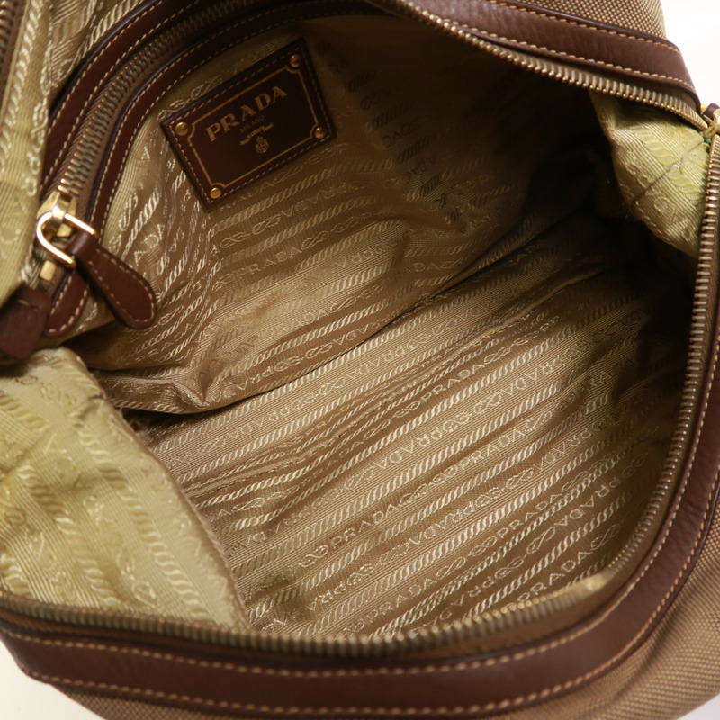 PRADA 帆布Shoulder Bag金扣肩背袋-5