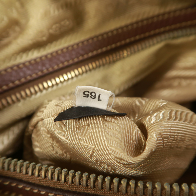 PRADA 帆布Shoulder Bag金扣肩背袋-7