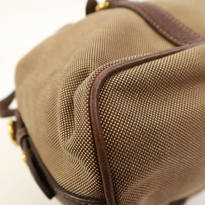 PRADA 帆布Shoulder Bag金扣肩背袋-12