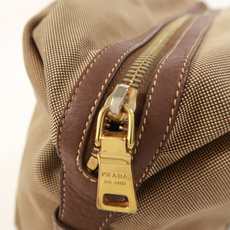 PRADA 帆布Shoulder Bag金扣肩背袋-15