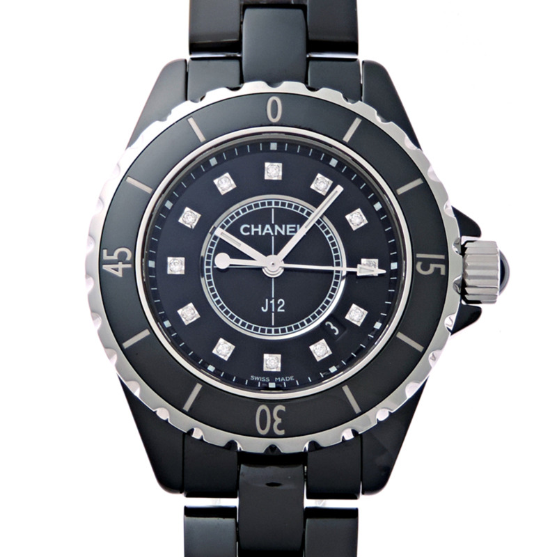 香奈兒 J12 33毫米 12P 鑽石女士腕錶 H1625-0