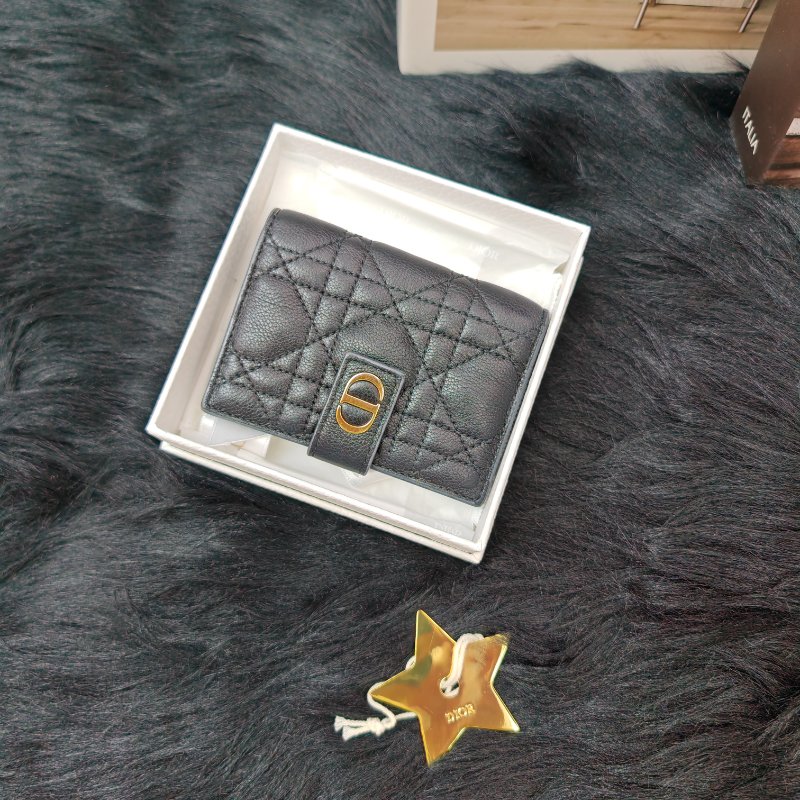 Dior Caro 黑金 卡包 2023-0