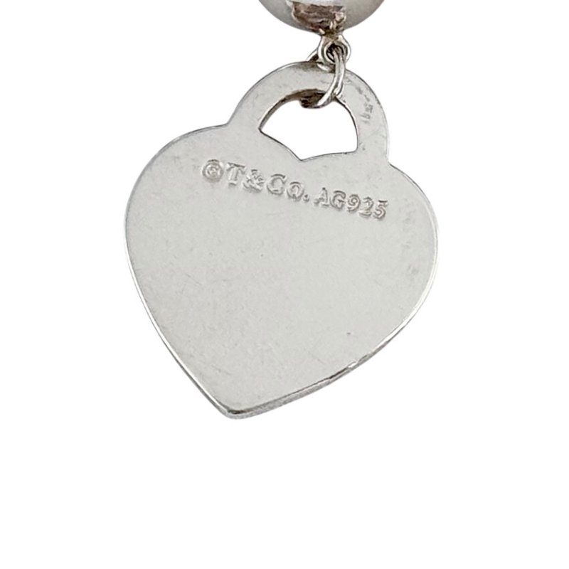 TIFFANY & CO. Return To Tiffany 8mm珠珠 純銀 愛心💗 手鏈-3
