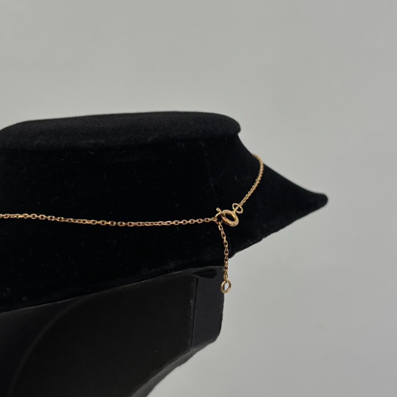 LV紅玉隨玫瑰K金四花項鍊-4