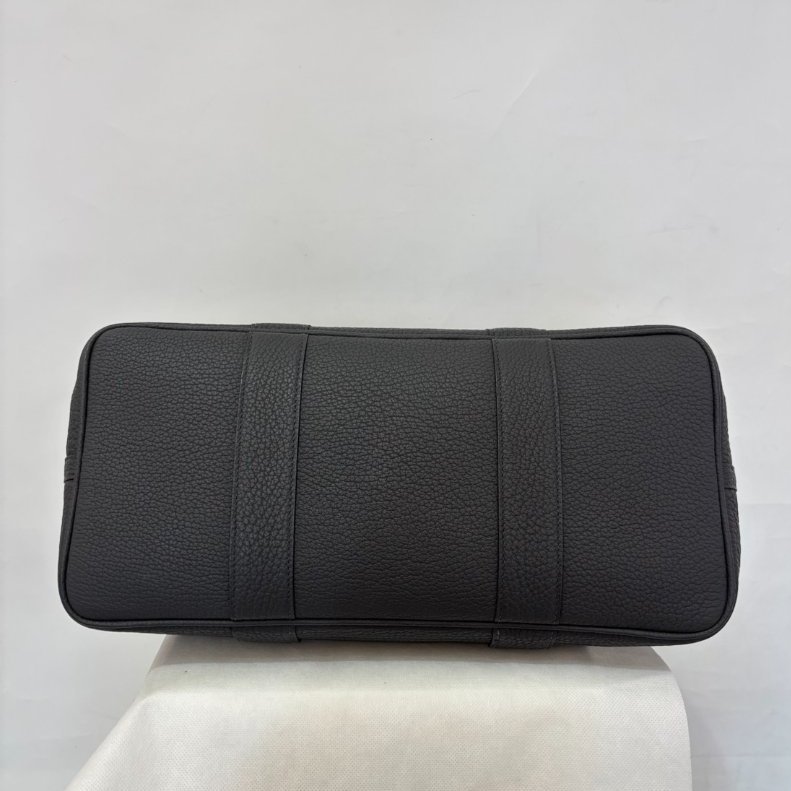 HERMES 深灰牛皮銀釦 Negonda G-P 36cm-4