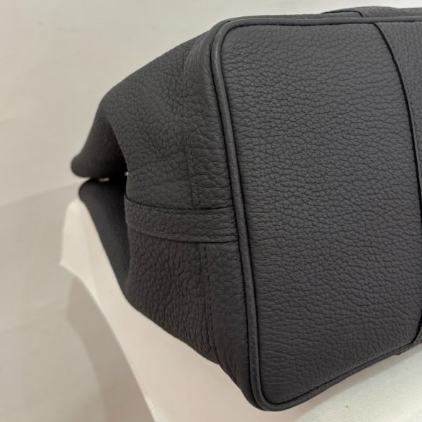 HERMES 深灰牛皮銀釦 Negonda G-P 36cm-5