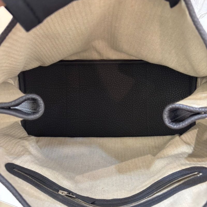 HERMES 深灰牛皮銀釦 Negonda G-P 36cm-7