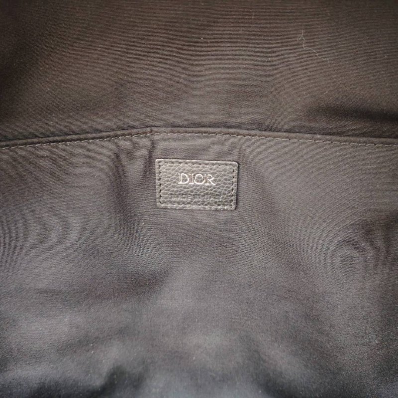 Dior Oblique 雙肩包 黑色 老花 塗層帆布拼牛皮 30 黑標-9