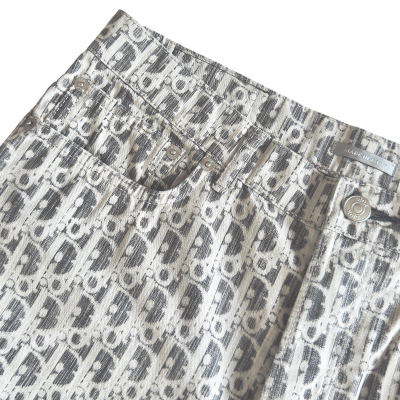 DIOR Oblique 老花 牛仔褲-3