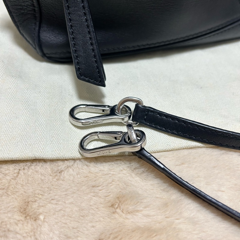 #大全配 超低價 LOEWE(羅意威) Puzzle 18 幾何包 迷你 MINI 黑色-20