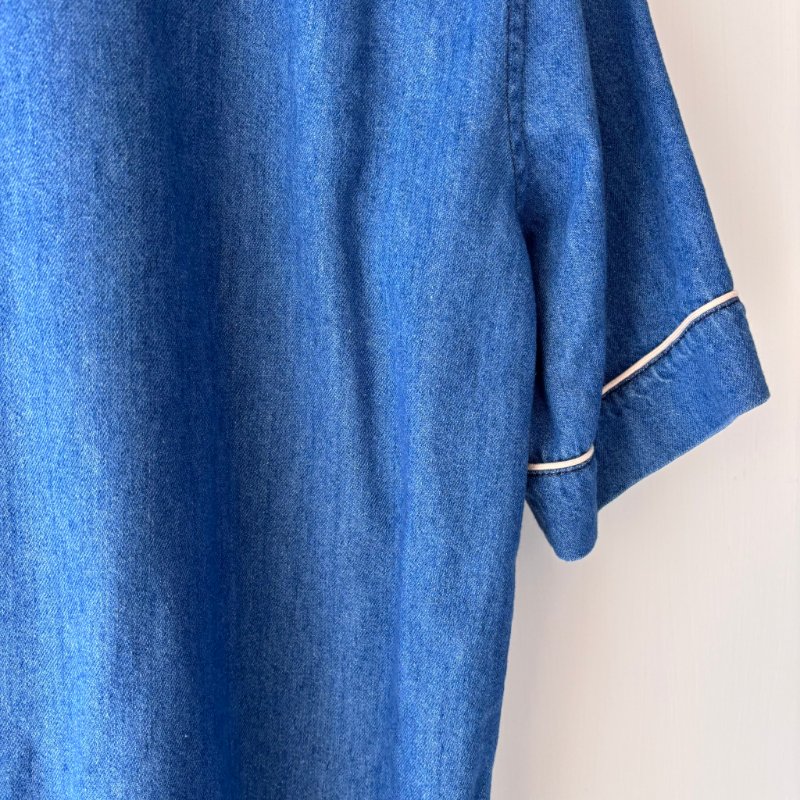 ::GUCCI:: 單寧Ｇ字刺繡上衣 外罩衫 Denim shirt with G patch-9