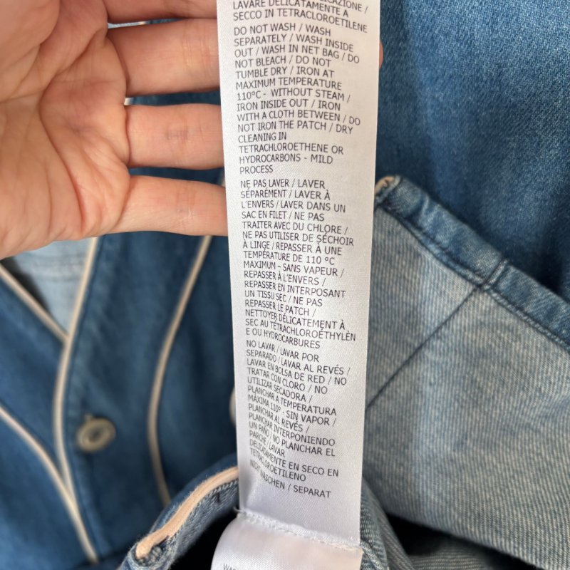 ::GUCCI:: 單寧Ｇ字刺繡上衣 外罩衫 Denim shirt with G patch-14