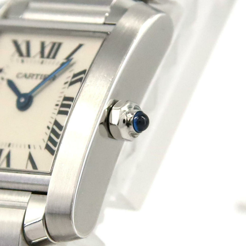 卡地亞 Tank Française SM W51008Q3 不鏽鋼石英錶-4