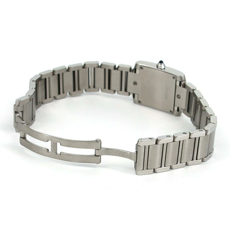 卡地亞 Tank Française SM W51008Q3 不鏽鋼石英錶-6