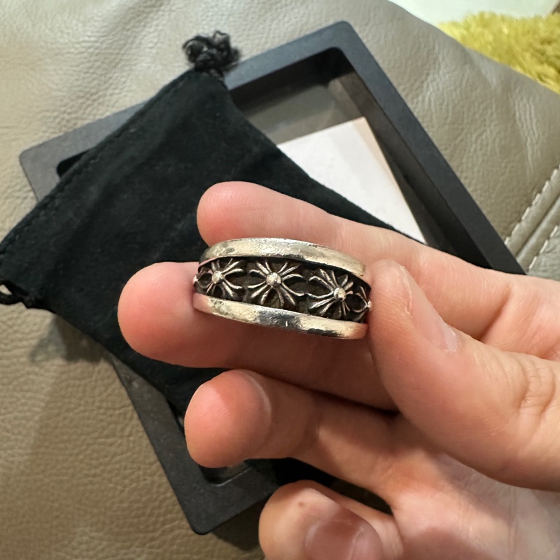 克羅心 Chrome hearts 十字花 經典 稀有款 戒指-0