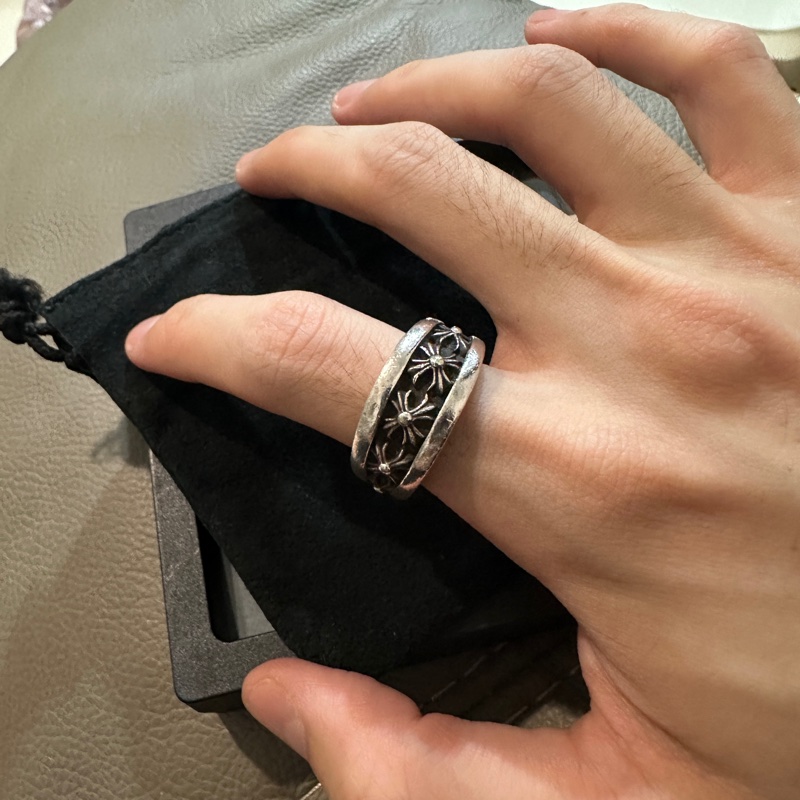 克羅心 Chrome hearts 十字花 經典 稀有款 戒指-1
