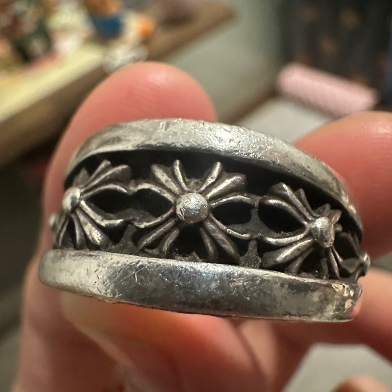 克羅心 Chrome hearts 十字花 經典 稀有款 戒指-5