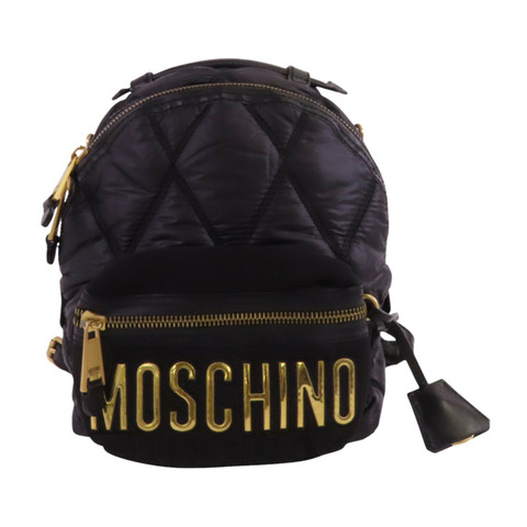 MOSCHINO 尼龍Backpack金扣背包