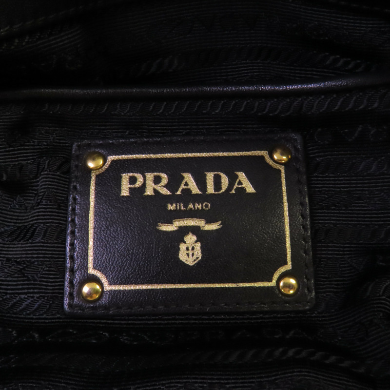 PRADA 尼龍2Way Shoulder金扣手挽肩背兩用袋-5