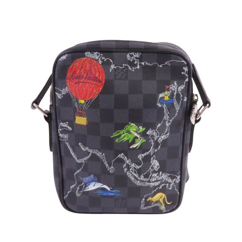 LOUIS VUITTON Damier Graphite Danube Slim肩背袋-1