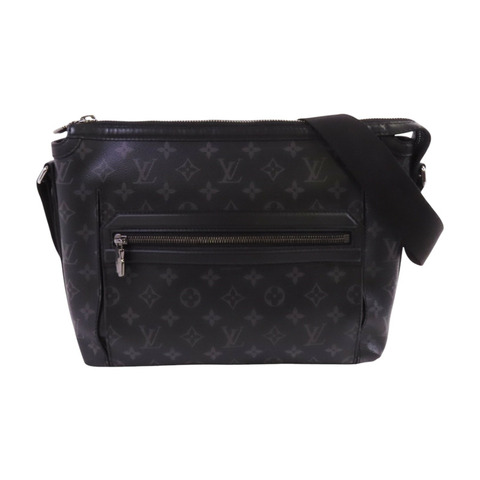 LOUIS VUITTON Monogram Eclipse Odyssey Messenger PM銀扣肩背袋