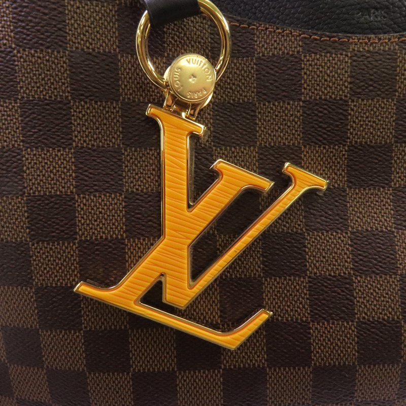 LOUIS VUITTON Damier Ebene Riverside金扣手挽肩背兩用袋-14