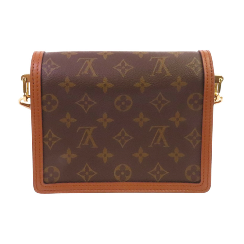 LOUIS VUITTON Monogram Reverse Mini Dauphine金扣肩背袋-1