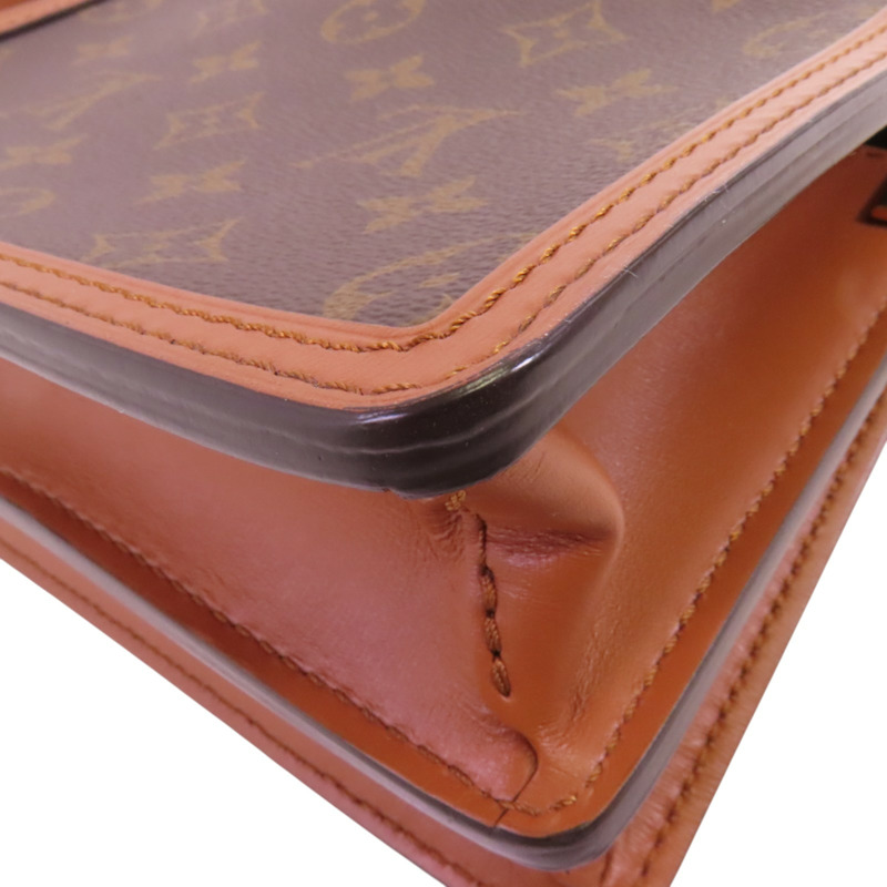 LOUIS VUITTON Monogram Reverse Mini Dauphine金扣肩背袋-13