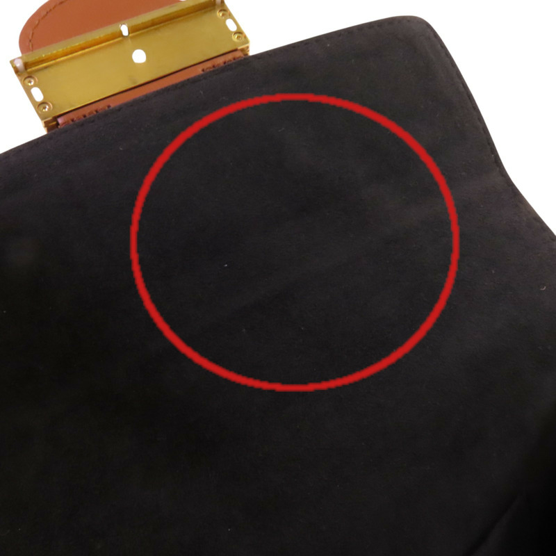 LOUIS VUITTON Monogram Reverse Mini Dauphine金扣肩背袋-15