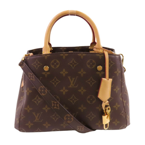 LOUIS VUITTON Monogram Montaigne BB金扣手挽肩背兩用袋