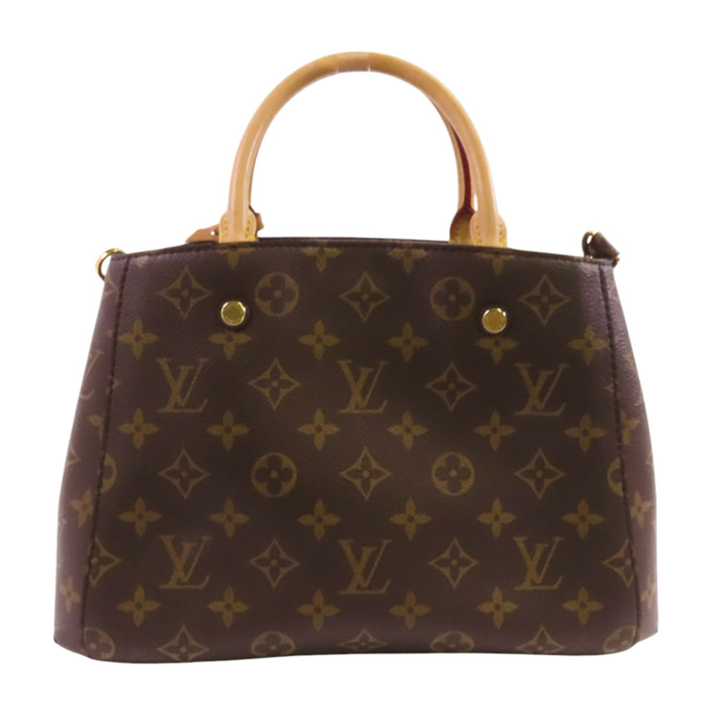 LOUIS VUITTON Monogram Montaigne BB金扣手挽肩背兩用袋-1