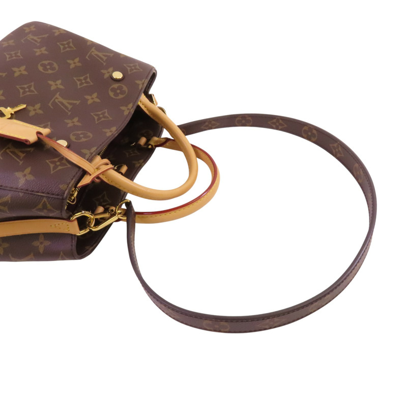 LOUIS VUITTON Monogram Montaigne BB金扣手挽肩背兩用袋-7