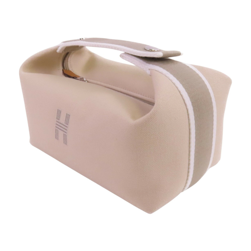 HERMES 帆布Bride-a-Brac Case銀扣手挽袋-2