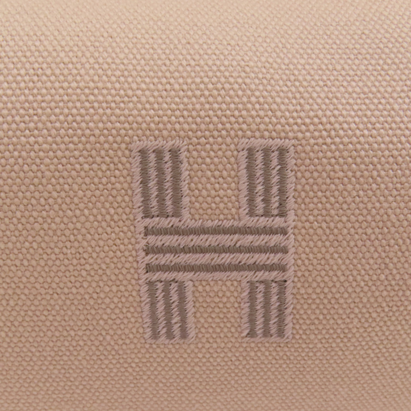 HERMES 帆布Bride-a-Brac Case銀扣手挽袋-6