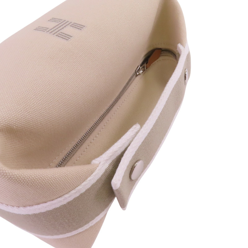 HERMES 帆布Bride-a-Brac Case銀扣手挽袋-7