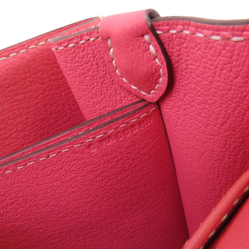 HERMES Evercolor皮革Roulis 23銀扣肩背袋-6