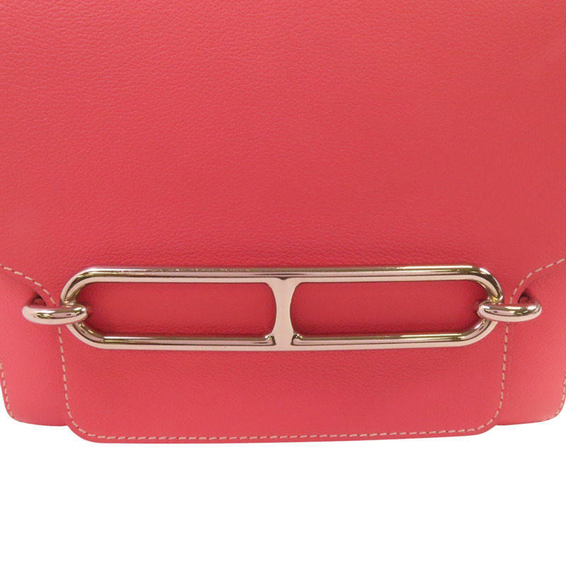 HERMES Evercolor皮革Roulis 23銀扣肩背袋-8